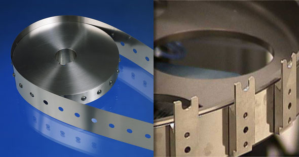 Two photos of a timing belt