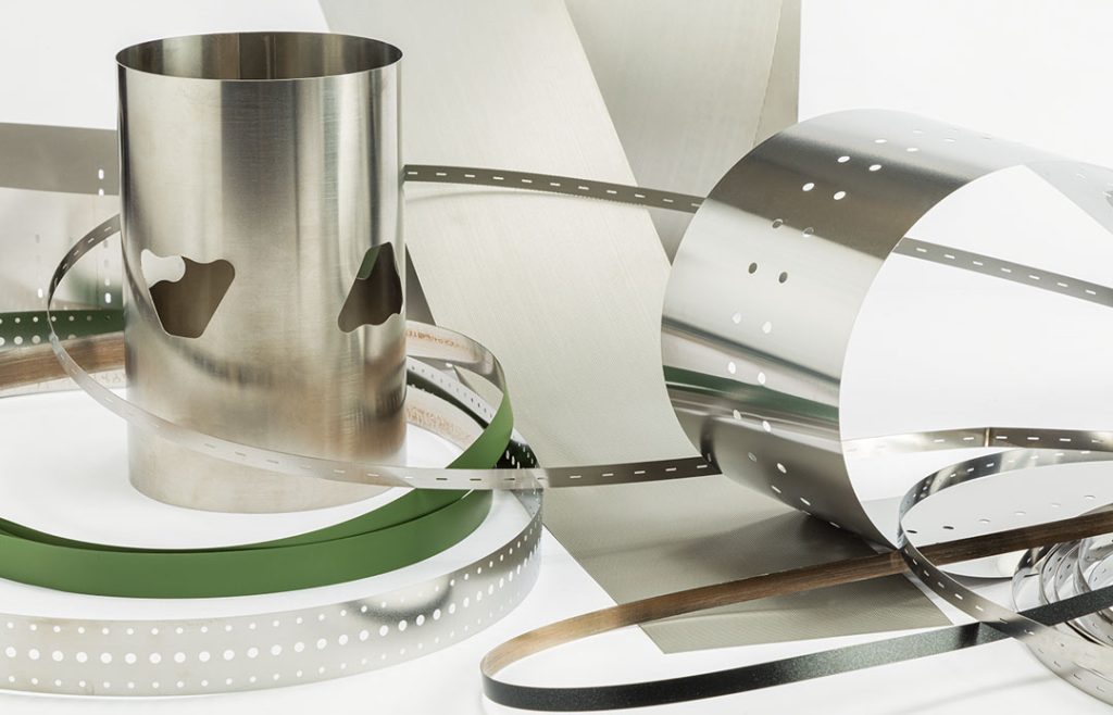 A table filled with multiple types of conveyor belts