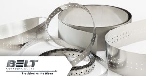 a selection of Belt Technologies PureSteel® metal belts
